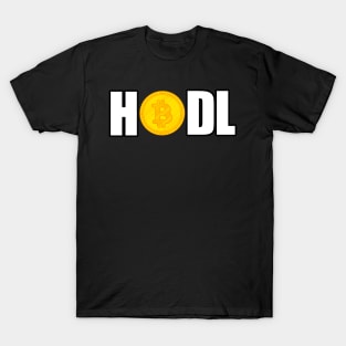 HODL Bitcoin - cryptocurrency inspired T-Shirt